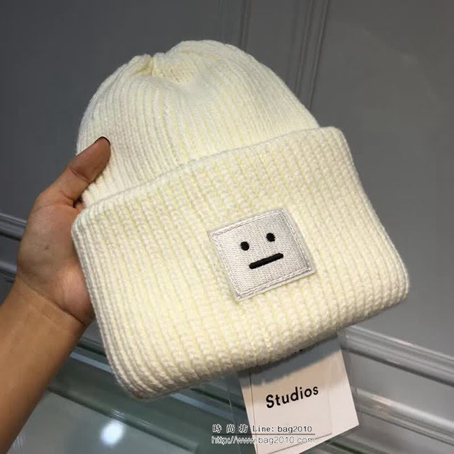 Acne 經典跑量款 笑臉毛線帽 男女同款 LLWJ7870